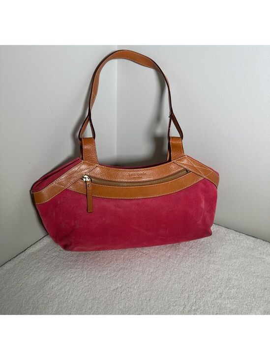 kate spade Handbags - Kate Spade Pink Suede Handbag Vintage
